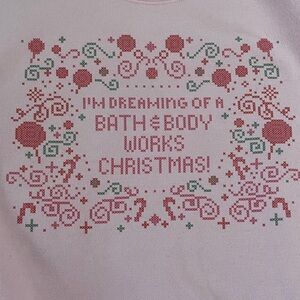 Bath & Body Works Festive Pink and Red Sweater